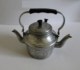 vintage aluminum double-spout turkish teapot Kettle