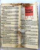 Middle East Airlines MEA Timetable طيران الشرق الأوسط Air Liban Original BROCHURE 1963