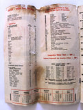 Middle East Airlines MEA Timetable طيران الشرق الأوسط Air Liban Original BROCHURE 1963