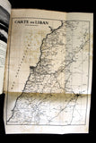 كتاب لبنان: صور وذكريات Liban: Images et Souvenirs, Map Arabic/French Book 1950