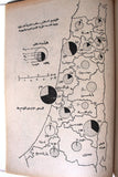كتاب المسألة الفلسطينية ومشاريع الحلول السياسية 1934-1974 Arabic 1st Edt. Palestine Map Book 1975