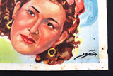 ملصق افيش عربي مصري بلد المحبوب, تحية كاريوكا Egypt Movie Arabic 2sh Poster 50s