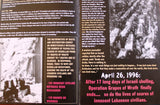 The Qana Massacre: A Punishment Without a Crime, Palestine Lebanese Beirut Book 1996
