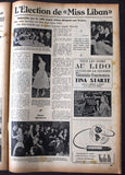 Revue Du Liban Lebanese Mlle Leyla Sarroufim Miss Lebanon French Magazine 1953