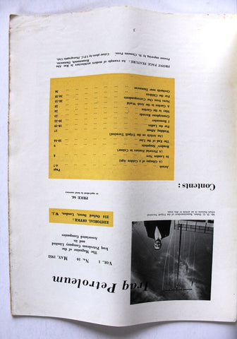 Iraq Petroleum Magazine Petroleum Oil #10 Vol.1 Magazine 1952