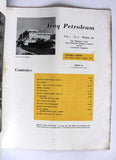Iraq Petroleum Magazine Petroleum Oil #8 Vol.1 Magazine 1952