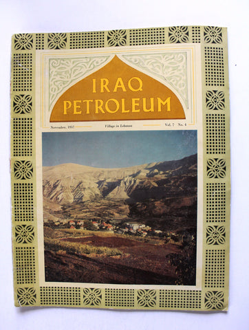 Iraq Petroleum Magazine Petroleum Oil #4 Vol.7 Magazine 1957