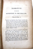Narrative of The Lake Expedition to The Dead Sea Edward P Montague Book/ Palestine Map 1849