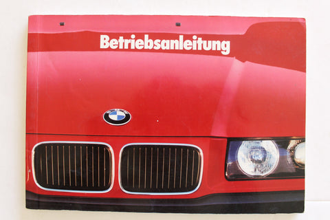 BMW 316 318 320 325 Coupe Owners Manual E36 1992 Owners Manual 3 Series