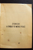 Zionism: A Threat to World Peace Kuwait Govt. Press Book 1967