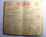 Kuwait Sheraton Hotel, Jahra Tea Room Vintage 1960s Menu فندق شيراتون الكويت