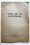 كتاب الفلسطينيون يتحدون العدوان PLO These Are The Palestinians English Book 1974