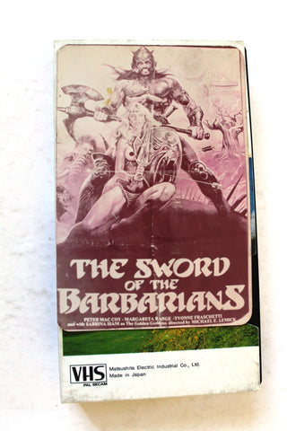 The Sword of the Barbarians PAL BRJ Original Lebanese VHS Film