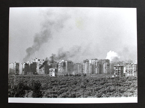 4X PRESS PHOTOGRAPHS TRIPOLI WAR, LEBANON , DATED 1985 صور اشتباكات طرابلس بين حركة التوحيد والأحزاب اليسارية