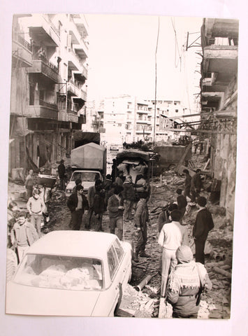 3X PRESS PHOTOGRAPHS TRIPOLI WAR, LEBANON , DATED 1983 صور أحدث طربلس