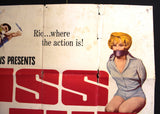 Kiss the Girls and Make Them Die (Mike Connors) 81x41" Original US Movie Poster 70s