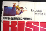 Kiss the Girls and Make Them Die (Mike Connors) 81x41" Original US Movie Poster 70s