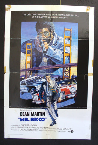 Mr. Ricco (Dean Martin) 27x41" Original US Movie Poster 70s