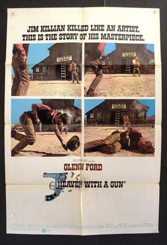 Heaven with a Gun (Glenn Ford, Barbara Hershey) 27x41" Original US Movie Poster 70s