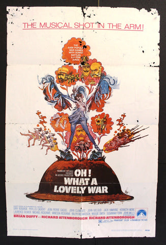 Oh! What a Lovely War (Richard Attenborough) 27x41" Original US Movie Poster 60s