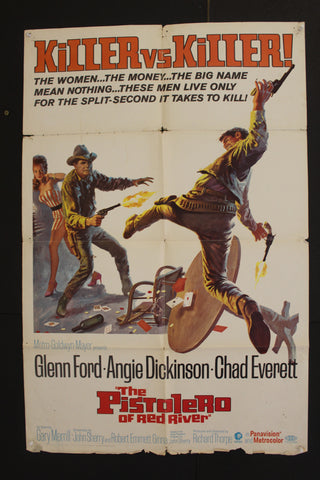 The Pistolero of Red River (Glenn Ford) 27x39" Original Lebanese Movie Poster 60s