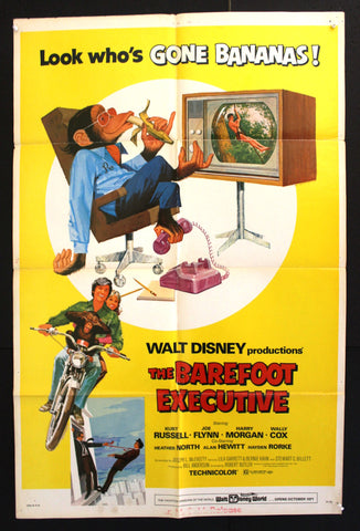 The Barefoot Executive (Kurt Russell) 27x41" Original US Movie Poster 70s