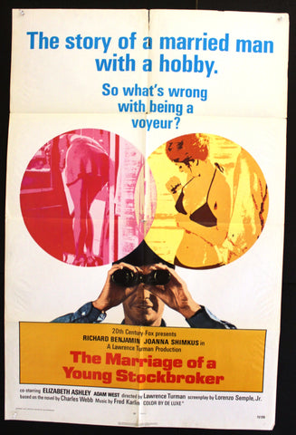 The Marriage of a Young Stockbroker (Kerwin Mathews) 27x41" Original US Movie Poster 70s