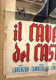 il Cavaliere del Castello Maledett {Massimo Serato} Italian 2F Movie Poster 50s