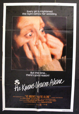 He Knows You're Alone (Don Scardino) 27x41" Original US Movie Poster 70s