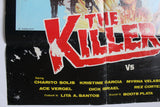 The Killer vs Ninjas (Ace Vergel) Philippines Original Hong kong Movie Poster 80s