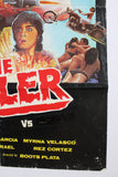The Killer vs Ninjas (Ace Vergel) Philippines Original Hong kong Movie Poster 80s