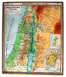 Carte No. 46 - L'Egypte Ancienne & Palestine Ancienne Double-sided Board Map 50s