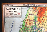 Carte No. 46 - L'Egypte Ancienne & Palestine Ancienne Double-sided Board Map 50s