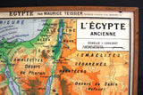 Carte No. 46 - L'Egypte Ancienne & Palestine Ancienne Double-sided Board Map 50s