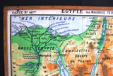 Carte No. 46 - L'Egypte Ancienne & Palestine Ancienne Double-sided Board Map 50s