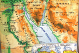 Carte No. 46 - L'Egypte Ancienne & Palestine Ancienne Double-sided Board Map 50s