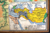 Carte No. 46 - L'Egypte Ancienne & Palestine Ancienne Double-sided Board Map 50s