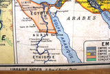 Carte No. 46 - L'Egypte Ancienne & Palestine Ancienne Double-sided Board Map 50s