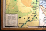 Carte No. 46 - L'Egypte Ancienne & Palestine Ancienne Double-sided Board Map 50s