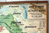 Carte No. 23 - Du Peuple HÉBREU & Palestine Double-sided Board Map 50s
