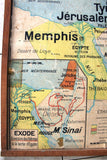 Carte No. 23 - Du Peuple HÉBREU & Palestine Double-sided Board Map 50s