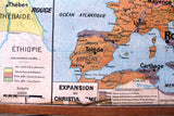 Carte No. 23 - Du Peuple HÉBREU & Palestine Double-sided Board Map 50s