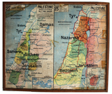 Carte No. 23 - Du Peuple HÉBREU & Palestine Double-sided Board Map 50s