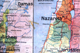 Carte No. 23 - Du Peuple HÉBREU & Palestine Double-sided Board Map 50s