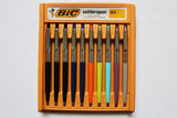 Vintage Bic Antiderapant M8 Original Ballpoint Box (Set of 10) MIB Unused Pens France 70s