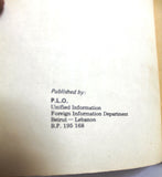 Tal Al-Zaatar Palestine the fight against fascism PLO Book 1976