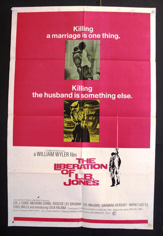 The Liberation of L.B. Jones {Roscoe Lee Browne} US Original 41x27" Movie Poster 70s
