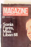 Magazine (Sonia Fares Miss Lebanon) Lebanese French Magazine 1967