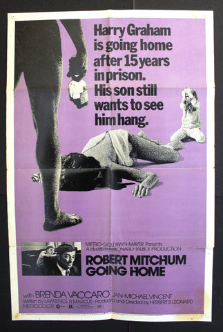 Going Home {Robert Mitchum} US Original 41x27" Movie Poster 70s