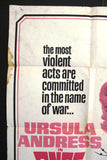 Once Before I Die (Ursula Andress) 41"x27" Original Movie US Poster 60s